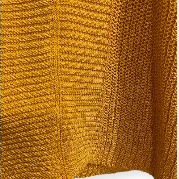 ZARA Knit Tank Rich Golden Yellow Weighted Fabric Blend Unique Weave Luxe Vibe - Picture 10 of 14